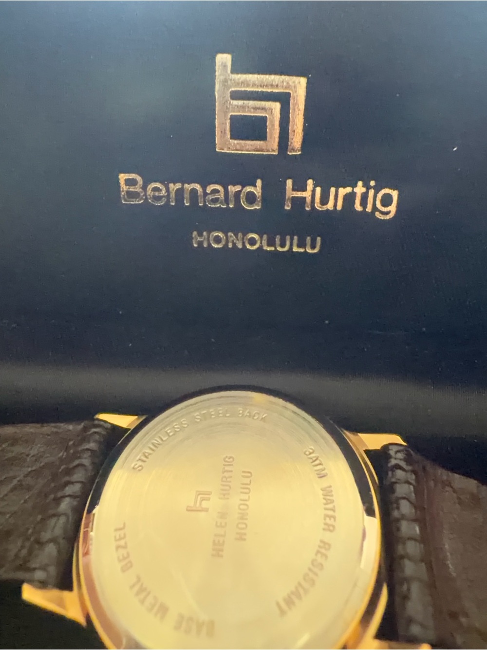 Vintage Bernard Hurtig 18th Hole Watch See Video - Picture 7 of 8